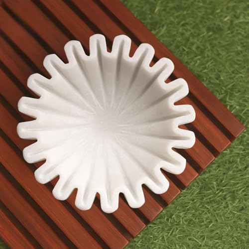 HandCrafted Marble Ruffle Bowl