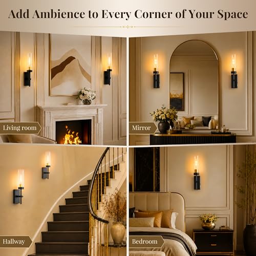 10000mAh Battery Operated Wall Sconces Set of 2