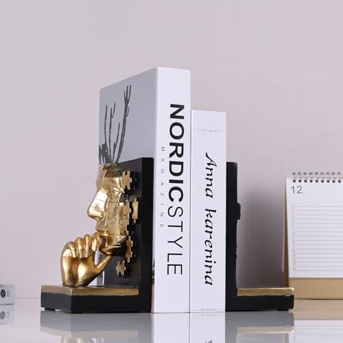 Gold Thinker Bookends