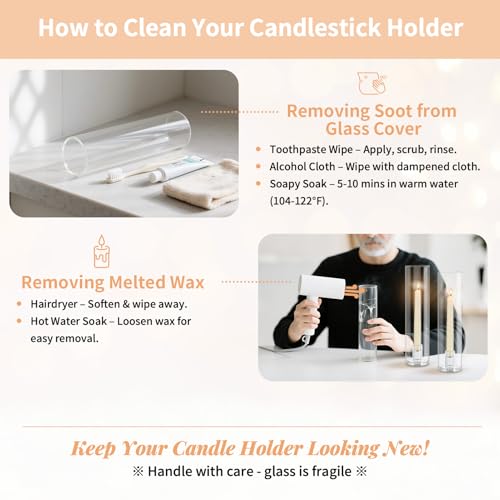 Hurricane Glass Candle Holders