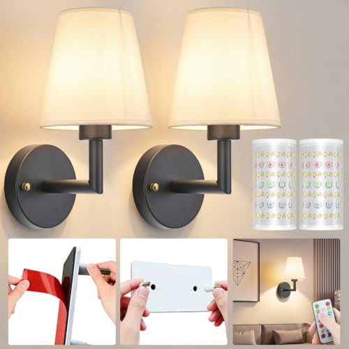 Battery Operated Wall Sconces Set Of Two