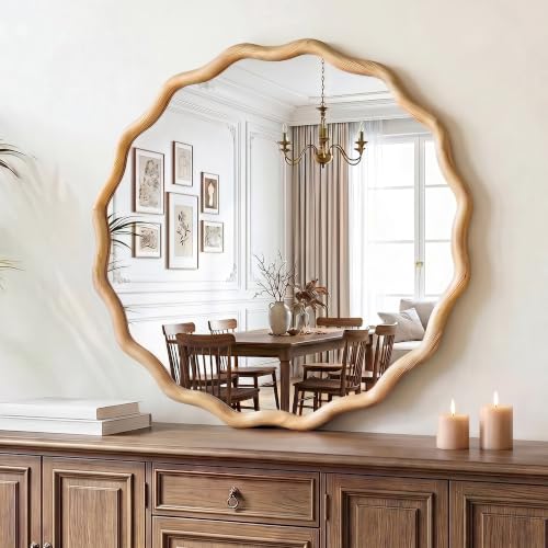 Wood Wave Mirror