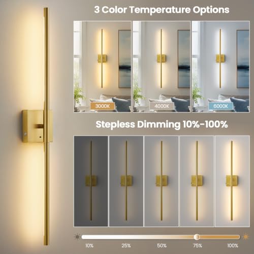 Motion Sensor Battery Operated Wall Sconces Set of Two