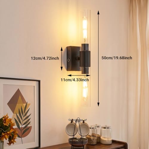 Battery Operated Wall Sconces Set of 2