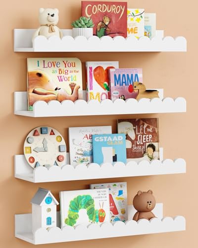 Nursery Book Shelves Set of 4