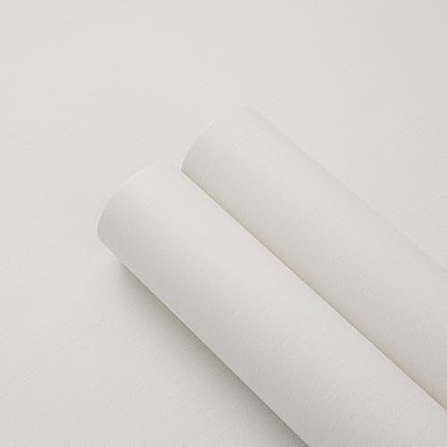 Wallpaper Grasscloth Peel and Stick Wallpaper Fabric Textured Contact Paper Faux Linen Wallpaper Vintage Matte Frosted Waterproof Wallpaper for Bedroom Bathroom Kitchen