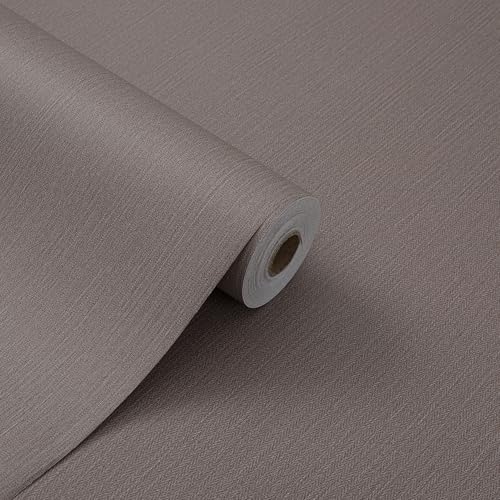 Wallpaper Grasscloth Peel and Stick Wallpaper Fabric Textured Contact Paper Faux Linen Wallpaper Vintage Matte Frosted Waterproof Wallpaper for Bedroom Bathroom Kitchen