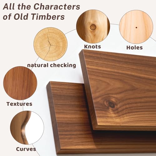 100% Solid Wood Wall Shelf