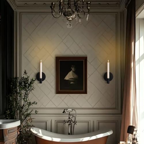 Black Metal Wall Mounted Candlestick