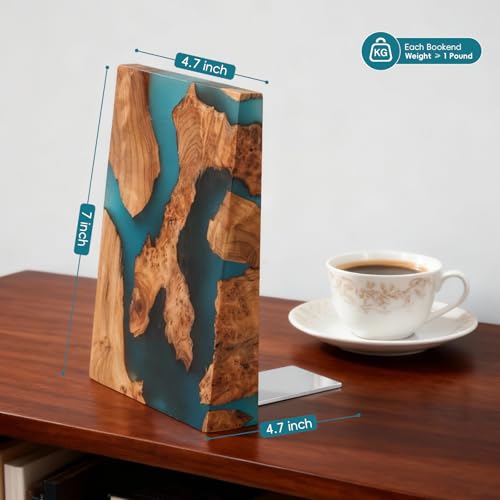Resin Bookends Pearlescent Resin Bookends for Shelves