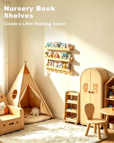 Kids Bookshelf for Wall