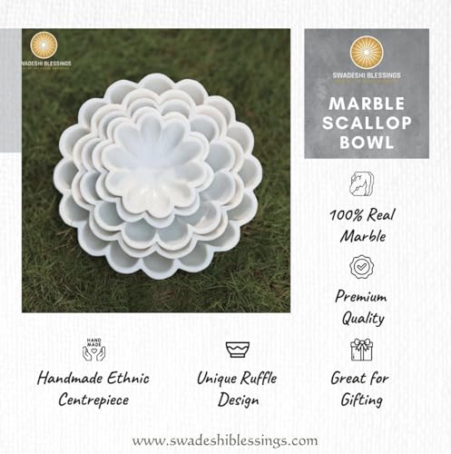 HandCrafted Marble Large Decorative Bowl