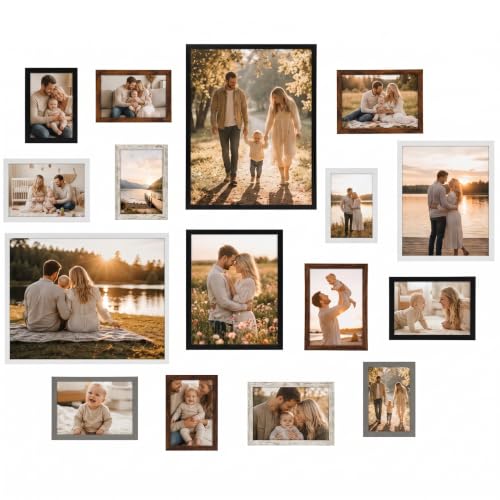 Multi Sizes Picture Frame for Wall and Tabletop Display