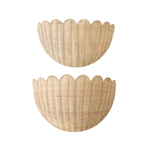 Scalloped Wall Hanging Shelves