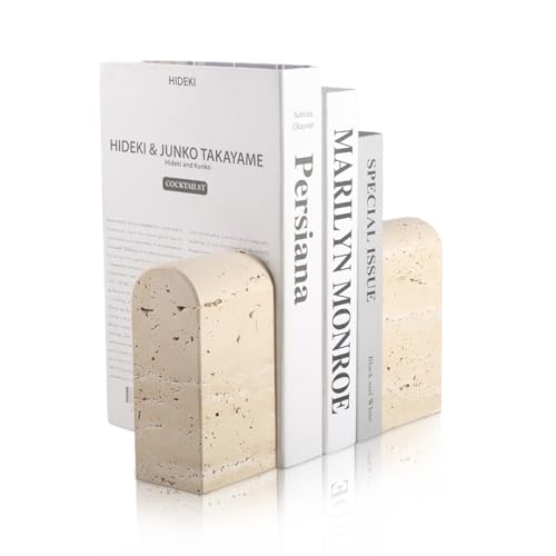 Luxury Marble Bookends for Shelves