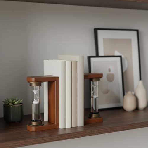 Stylish Orb Marble Book Ends for Home Decor Accent