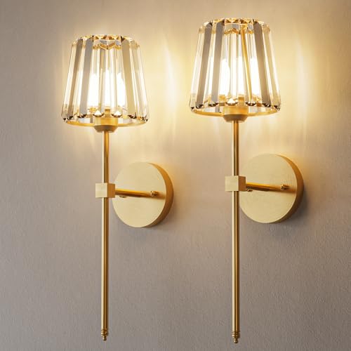 Crystal Battery Operated Wall Sconce