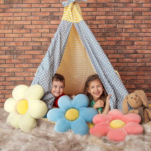 6 Pcs Flower Shaped Pillow Daisy Cushions