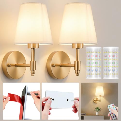 Battery Operated Wall Sconces Set Of Two