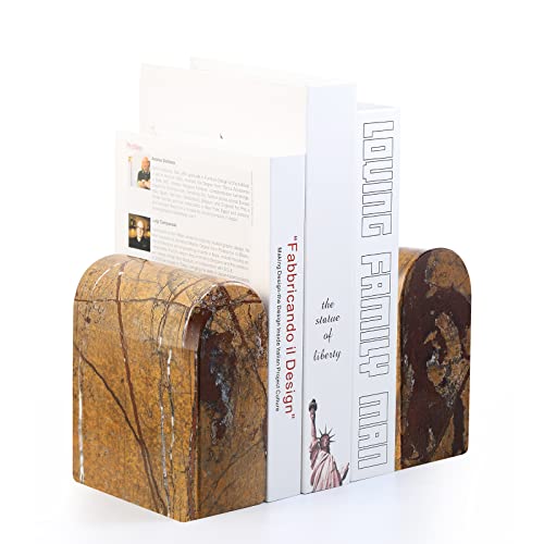 Luxury Marble Bookends for Shelves
