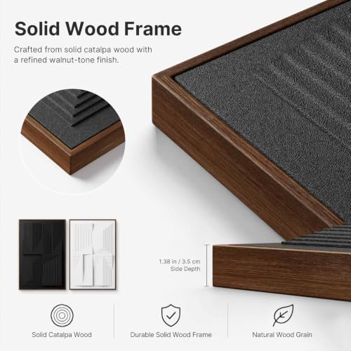 Large 3 Piece 3D Textured Wall Art for Living Room