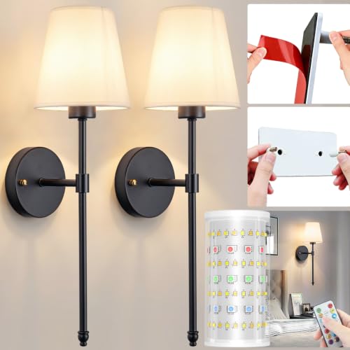 Battery Operated Wall Sconces Set Of Two