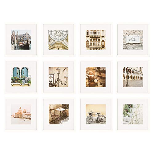 12 Piece Photo Frame Set with Hanging Template