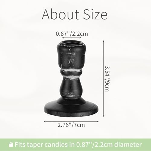 Wooden Taper Candle Holders