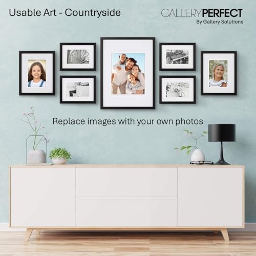 Multi Size Picture Frame Set 7 Pack