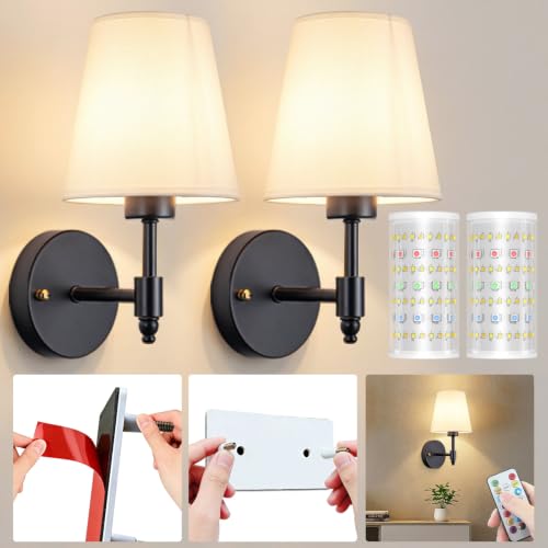 Battery Operated Wall Sconces Set Of Two