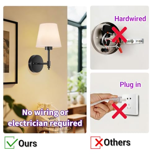 Battery Operated Wall Sconce Set of 2