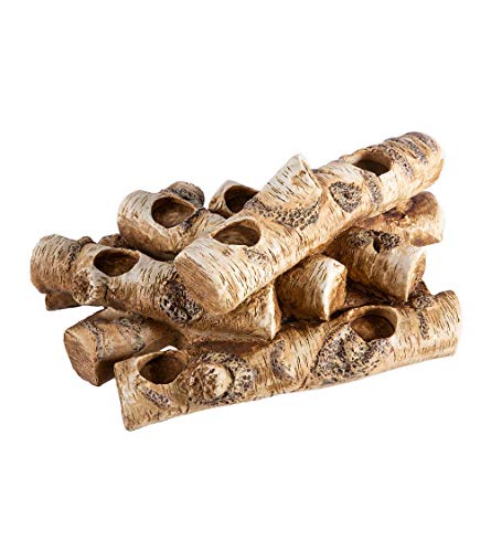 Faux Wood Resin Logs Candle Holder for Fireplace