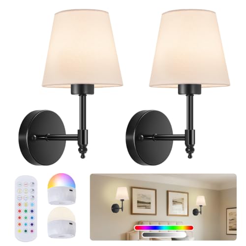 Battery Operated Wall Sconce Set of 2