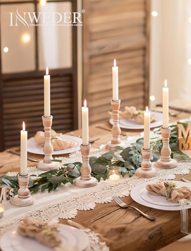 Wood Taper Candle Holders