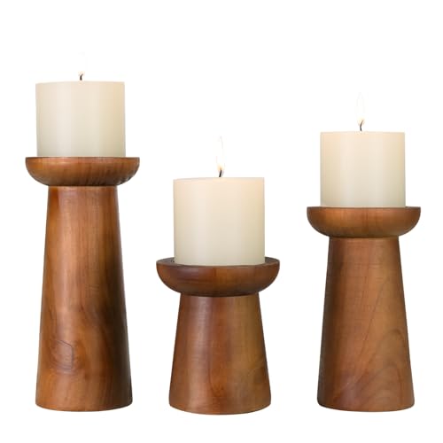 Pillar Candle Holders Set of 3