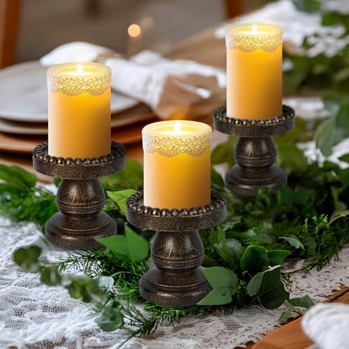 Candle Holder for Pillar Candle Set of 3