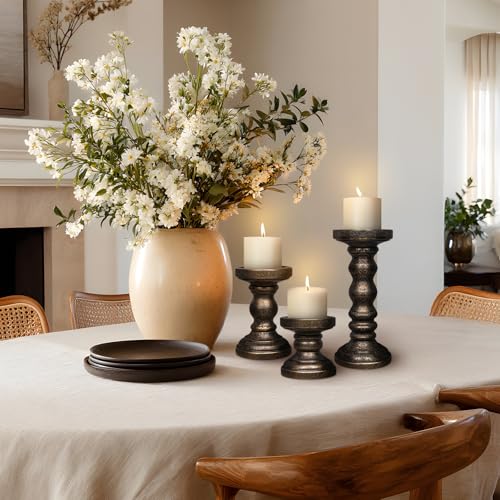 Candle Holder for Pillar Candle Set