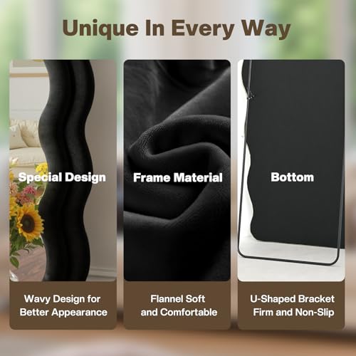 Full Length Mirror Irregular Wavy Full Body