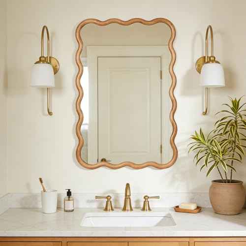 Full Length Wood Mirror Wall Mounted