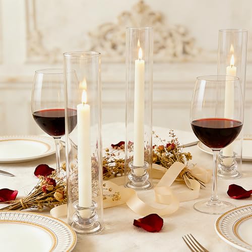 Hurricane Glass Candle Holders