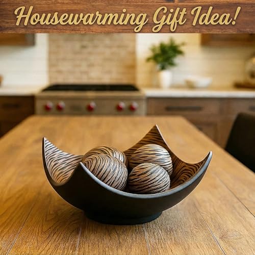 Centerpiece Decorative Bowl with Balls for Home Decor