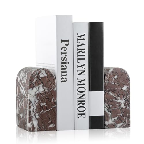 Luxury Marble Bookends for Shelves
