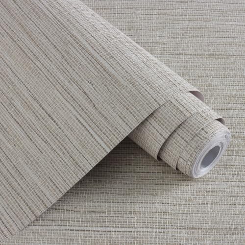 Grasscloth Peel and Stick Wallpaper Faux Linen Wallpaper Vinyl