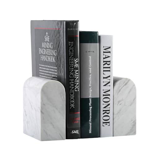 Luxury Marble Bookends for Shelves