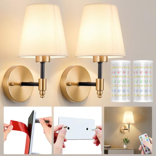 Battery Operated Wall Sconces Set Of Two