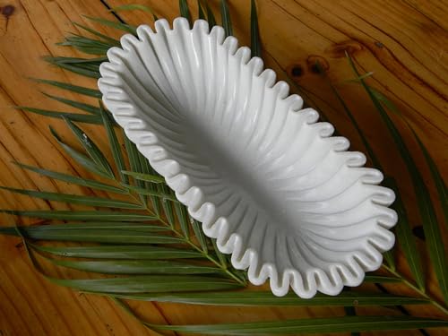 Handcrafted Decorative Marble Scallop Bowl
