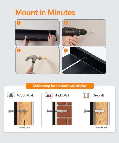 Picture Ledge Shelves for Wall