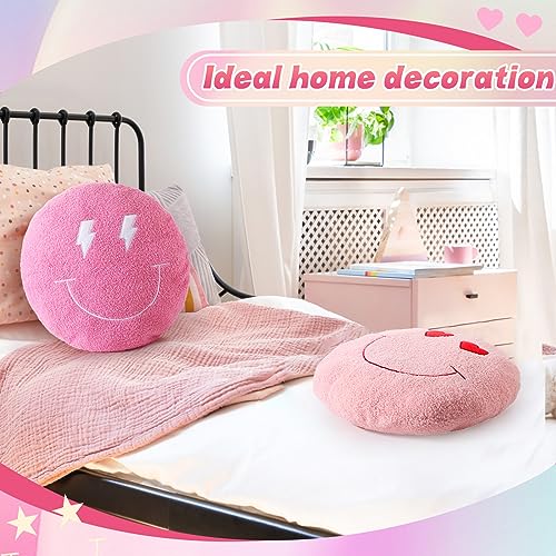 3 Pcs 16 Inch Face Emoticon Cushion Stuffed Plush Pillow 3D