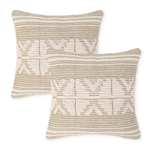 REDEARTH · Textured Throw Pillow Cushion Covers