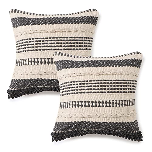 REDEARTH · Textured Throw Pillow Cushion Covers